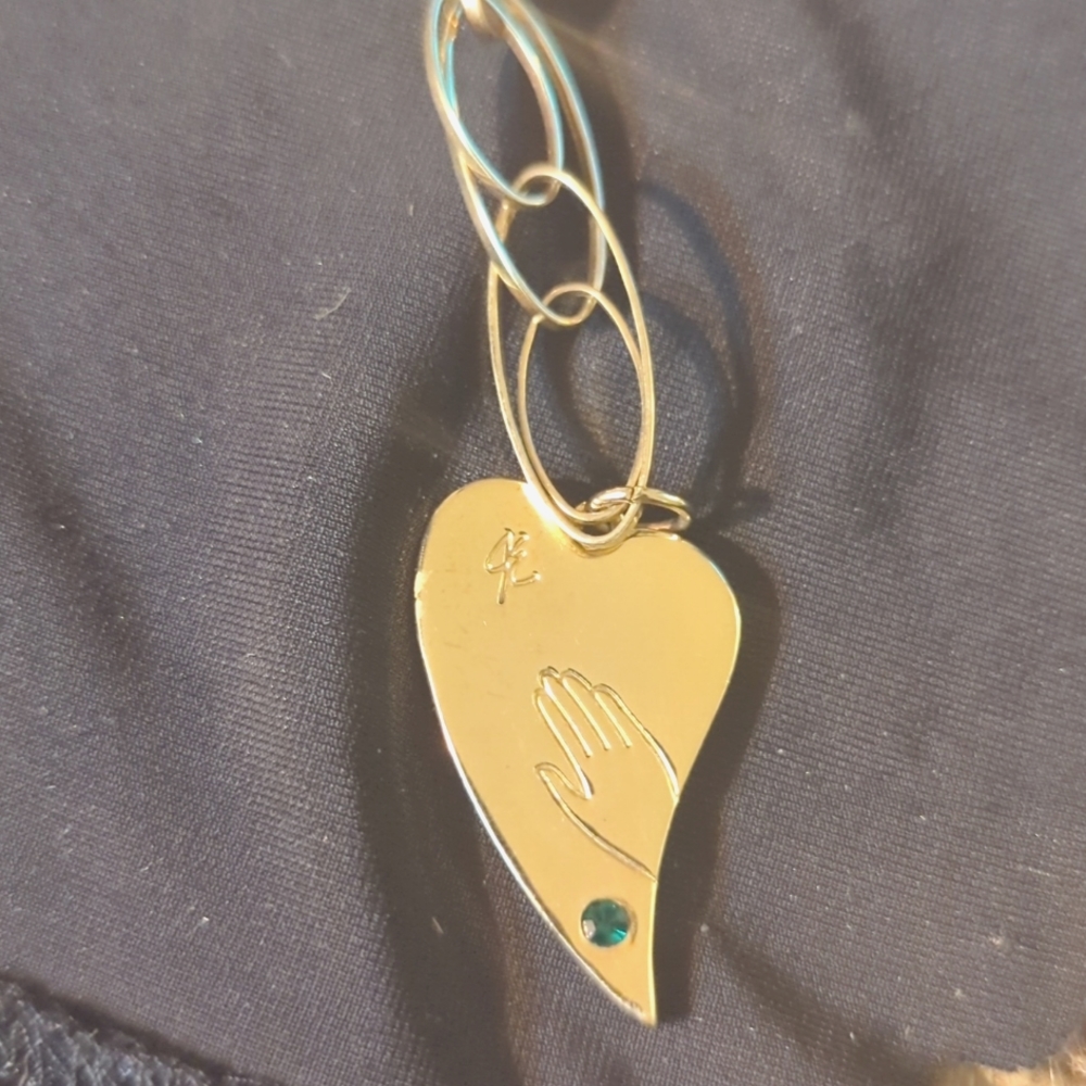 14kGP Heart Necklace - Picture 4 of 5
